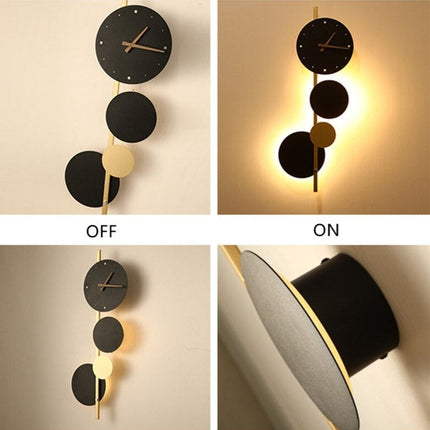 Applique murale LED moderne avec horloge intégrée Scony — LZ4P9XJ