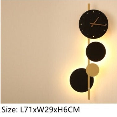 Applique murale LED moderne avec horloge intégrée Scony — LZ4P9XJ