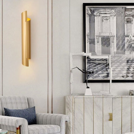 Applique murale cylindrique moderne en métal avec LED Amaia — LZ4T9X