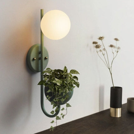 Applique murale LED moderne avec pot de plante Xenia — LZ4P9XQ