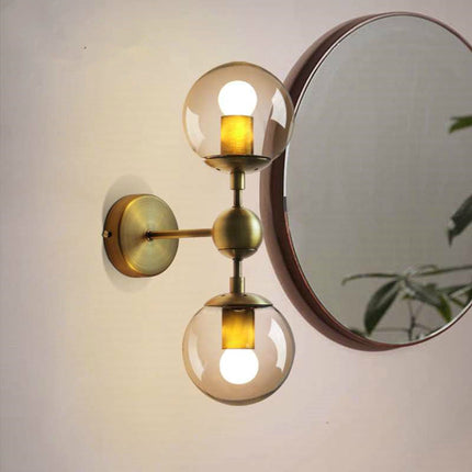 Applique murale moderne en verre fumé Shonda