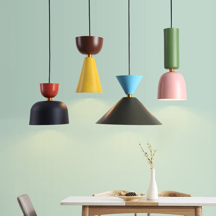 Suspension LED design avec abat-jour coloré style nordique Topaz — LZ4X9P2Q