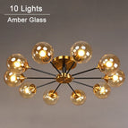 10 lampes - Ambre / Chaude