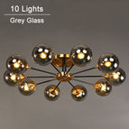 10 lampes - Gris / Chaude