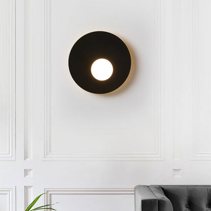 Applique murale LED ronde en métal design Levy — LZ4G7XQ
