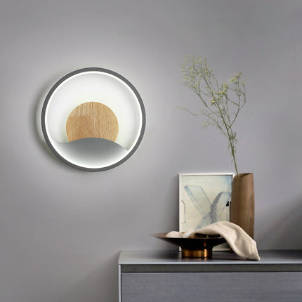 Applique murale LED ronde avec anneau lumineux design Globe — LZ4X9P2