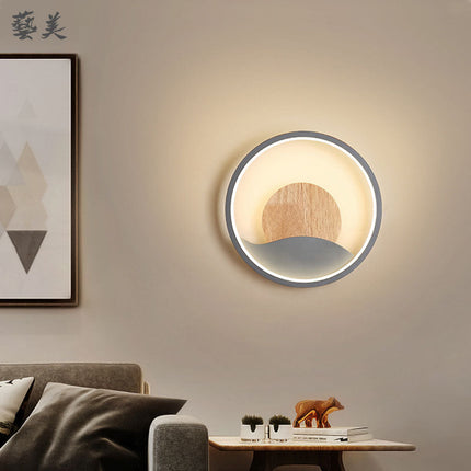 Applique murale LED ronde avec anneau lumineux design Globe — LZ4X9P2