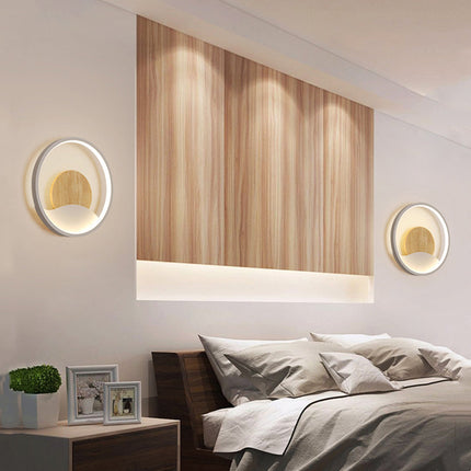 Applique murale LED ronde avec anneau lumineux design Globe — LZ4X9P2