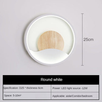 Applique murale LED ronde avec anneau lumineux design Globe — LZ4X9P2