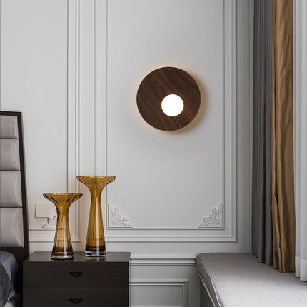 Applique murale LED ronde en métal design Levy — LZ4G7XQ