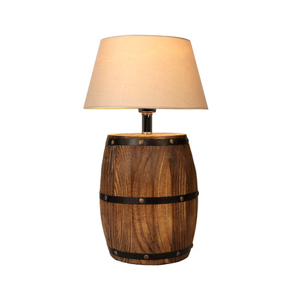 Lampe de chevet vintage forme tonneau avec corde — LZ7FQ2