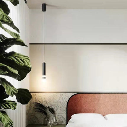 Suspension LED tube design doré ou noir Amias — LZ4X9Q2