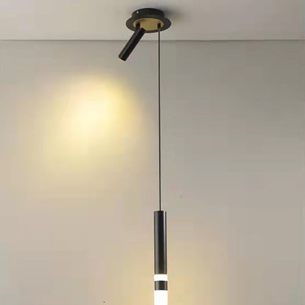 Suspension LED tube design doré ou noir Amias — LZ4X9Q2