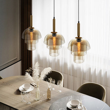Suspension moderne à dômes en verre Rowan — LZ4G7T9M