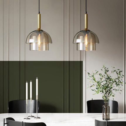 Suspension moderne à dômes en verre Rowan — LZ4G7T9M