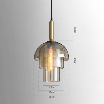Suspension moderne à dômes en verre Rowan — LZ4G7T9M