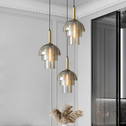 Suspension moderne à dômes en verre Rowan — LZ4G7T9M