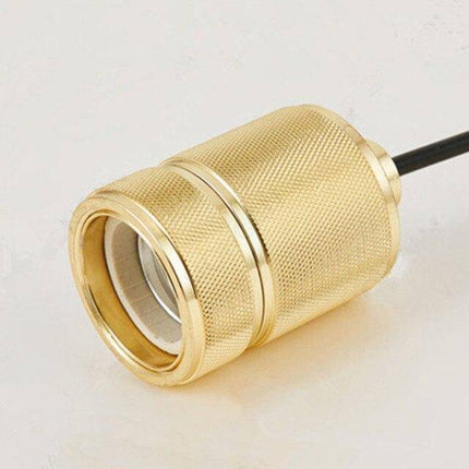 Suspension cylindre design en métal doré LED — LZ4X9P