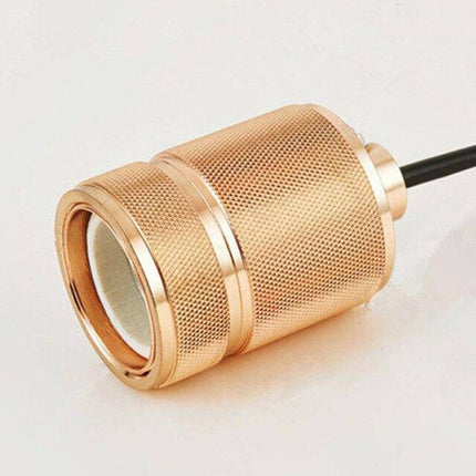 Suspension cylindre design en métal doré LED — LZ4X9P