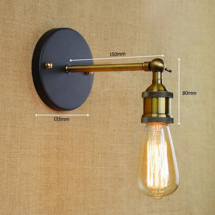 Applique murale en métal doré au style industriel — LZ4P9XJ