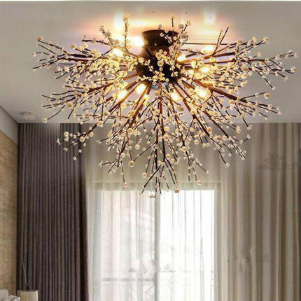 Lustre en cristal sculpté en forme de branches d’arbre — LZ4X9P2