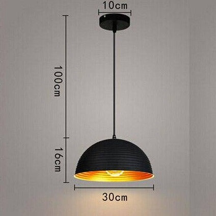 Suspension demi-boule à rayures design — LZ4X9T