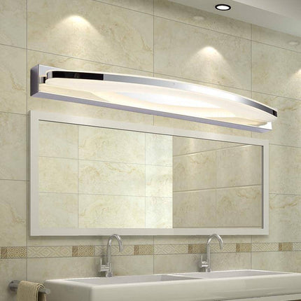 Applique murale LED chromée ronde pour miroir et salle de bain — LZ4X9Q2