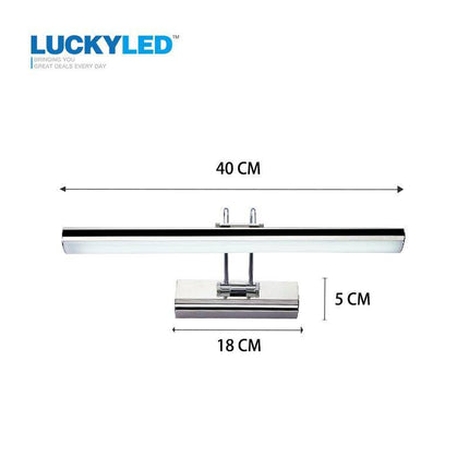 Applique murale LED chromée pour miroir et salle de bain Lucky — LZ4X9T2