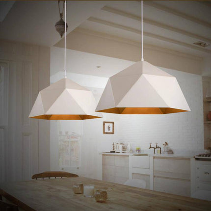 Suspension géométrique Art Déco moderne noir ou blanc — LZ4X9P