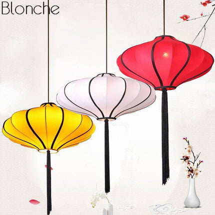 Suspension LED colorée style chinois — LZ4X9P2