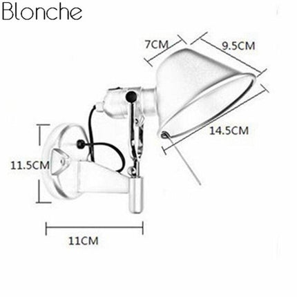 Applique murale LED ajustable finition argentée Hat — LZ4D7Q9
