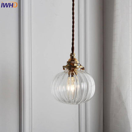 Suspension LED en verre et métal doré Glass — LZ4X9T