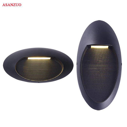Applique murale extérieure LED ovale pour porche — LZ4X9P2