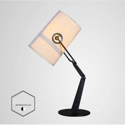 Lampe de bureau design avec abat-jour en tissu Italie ajustable — LZ4B7X9