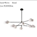 Noir et blanc - 8 lampes - B