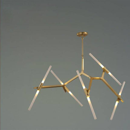 Lustre scandinave à branches tubulaires multiples — LZ4X9Q2