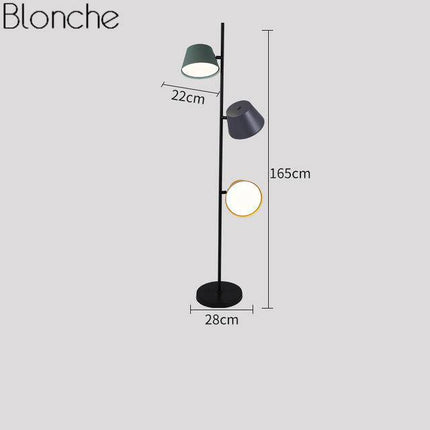 Lampadaire LED moderne au design coloré — LZ4X9P2