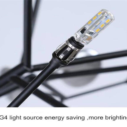 Lustre LED design arbre à branches avec feuilles — LZ4P9XQ