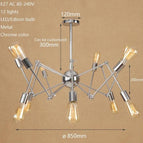 12 lampes - Chromé - B