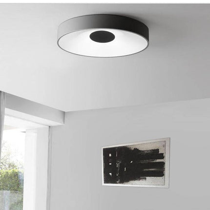 Plafonnier LED rond creux au design concave — LZ4QJ7M