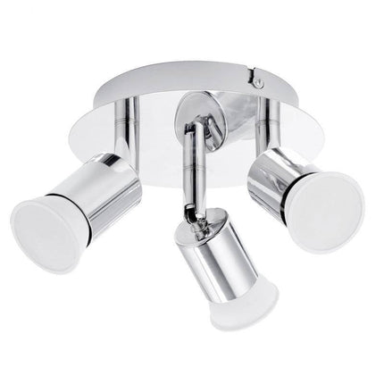 Plafonnier LED à 3 spots chromé au design moderne — LZ4X9T