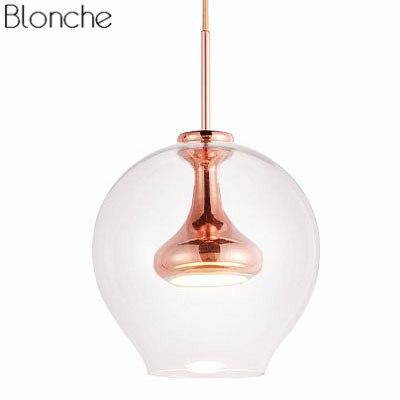 Suspension LED en verre arrondi design — LZ4X9P