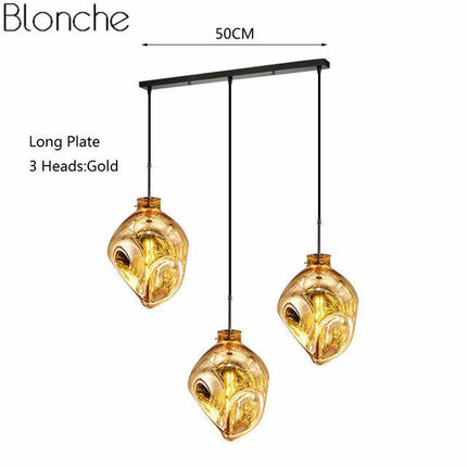 Suspension design en verre coloré effet déformé Lava — LZ4X9P