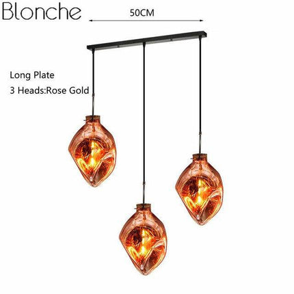 Suspension design en verre coloré effet déformé Lava — LZ4X9P