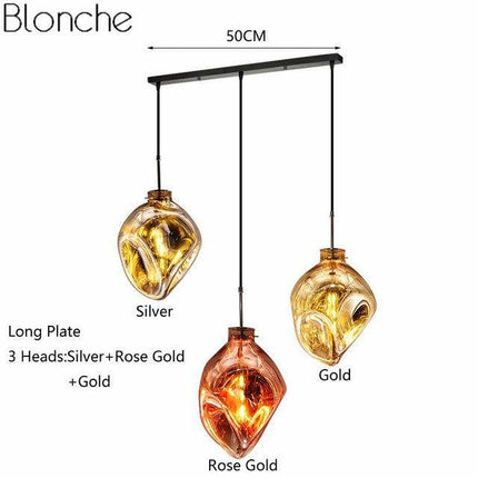 Suspension design en verre coloré effet déformé Lava — LZ4X9P