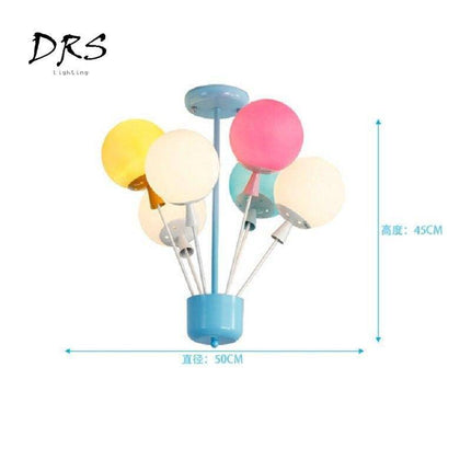 Plafonnier enfant avec ballons en verre coloré — LZ4X9T7