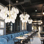 Doré / 7 lampes / Froide