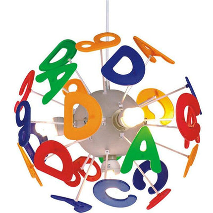 Suspension LED enfant avec lettres colorées de l'alphabet — LZ7XQ2
