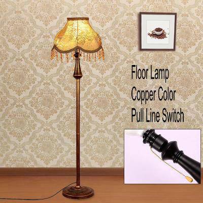 Lampadaire LED sur pied avec abat-jour en tissu — LZ4X9P