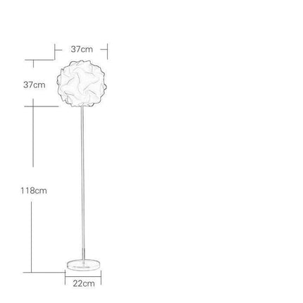Lampadaire LED moderne forme boule fleur — LZ4X9P2